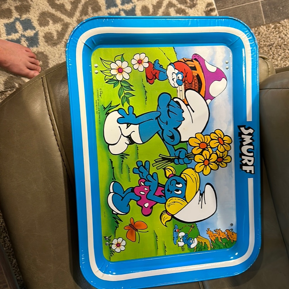 SMURF TV TRAY